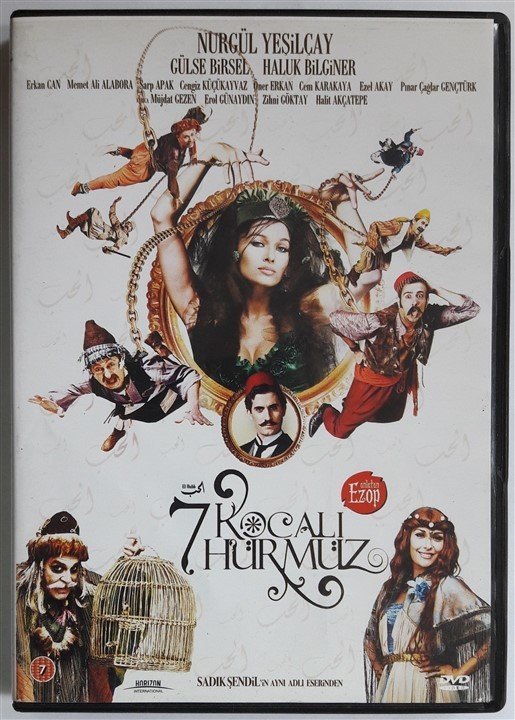 7 KOCALI HÜRMÜZ - NURGÜL YEŞİLÇAY - GÜLSE BİRSEL - HALUK BİLGİNER - EZOP - DVD 2.EL