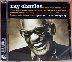 RAY CHARLES - GENIUS LOVES COMPANY / DUETS WITH NATALIE COLE, ELTON JOHN, NORAH JONES, DIANA KRALL (2004) EMI CD 2.EL