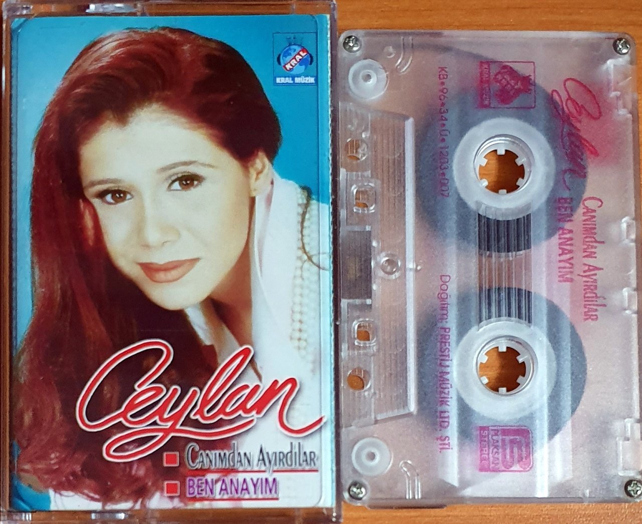 CEYLAN - CANIMDAN AYIRDILAR / BEN ANAYIM (1996) - KASET PRESTİJ MÜZİK 2.EL