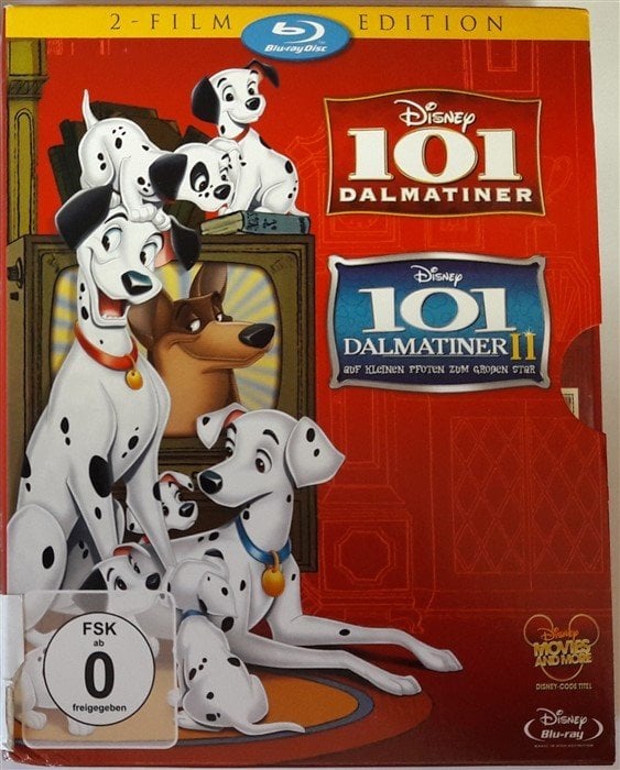 101 DALMATINER - 101 DALMATINER II - 101 DALMAÇYALI BOXSET DISNEY - 2BLU-RAY 2.EL