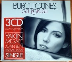 BURCU GÜNEŞ - GÜL KOKUSU ALBÜM + YAKIN MESAFE, AŞKIN BENİ BAŞTAN YAZAR SINGLE - 3CD 2.EL