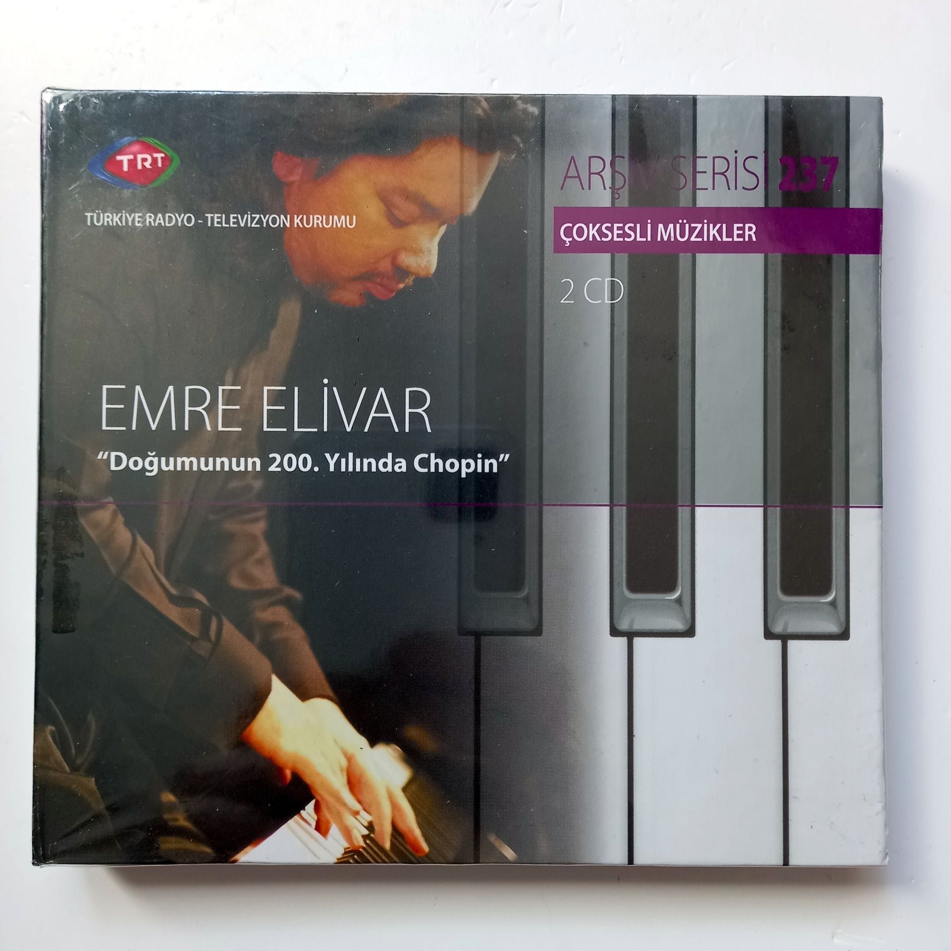 EMRE ELİVAR - DOĞUMUNUN 200. YILINDA CHOPIN / ÇOKSESLİ MÜZİKLER / TRT ARŞİV SERİSİ 237 - 2CD SIFIR