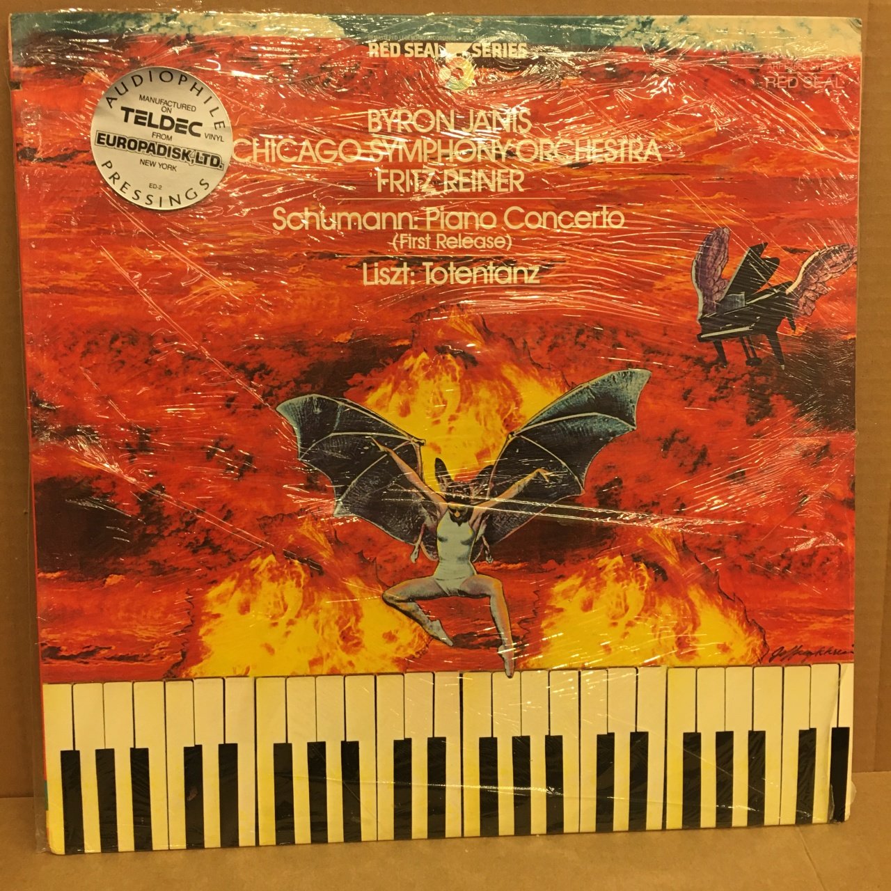 SCHUMANN PIANO CONCERTO NYRON JANIS FRITZ REINER AUDIOPHILE TELDEC 2.EL PLAK