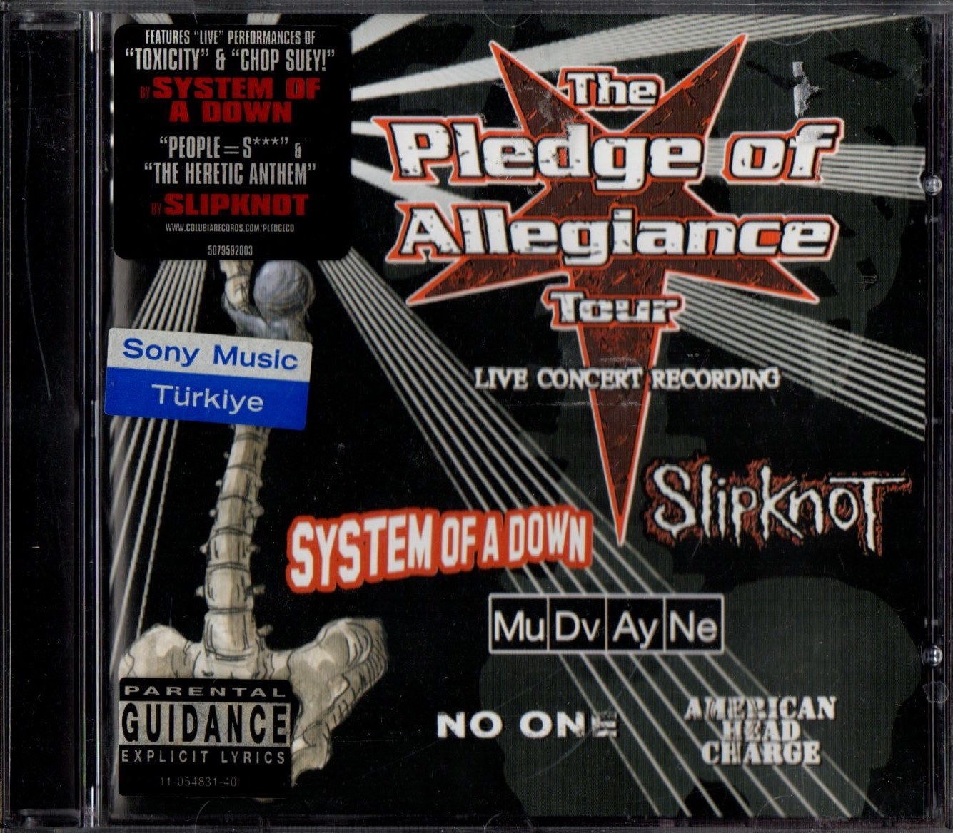 THE PLEDGE OF ALLEGIANCE TOUR - SYSTEM OF A DOWN, SLIPKNOT, MUDVAYNE - LIVE RECORDING (2002) - CD 2.EL