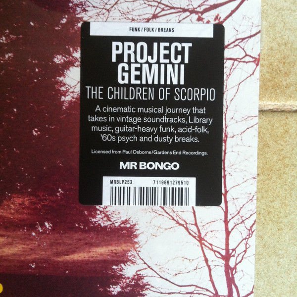 PROJECT GEMINI - THE CHILDREN OF SCORPIO (2022) - LP PSYCHEDELIC FOLK SOUL FUNK SIFIR PLAK