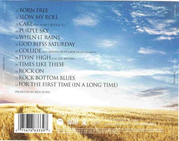 KID ROCK - BORN FREE (2010) -  CD AMBALAJINDA SIFIR