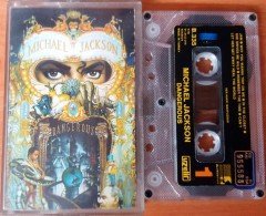MICHAEL JACKSON - DANGEROUS (1991) UZELLI CASSETTE MADE IN TURKEY ''USED'' PAPER LABEL