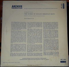 BACH: THE ART OF FUGUE, HELMUT WALCHA - LP 2.EL