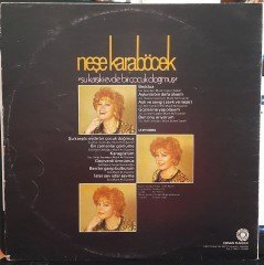 NEŞE KARABÖCEK - ŞU KARŞIKİ EVDE BİR ÇOCUK DOĞMUŞ - PLAK 2.EL