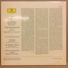 LISZT PRELUDES HUNGARIAN RHAPSODY / SMETANA DIE MOLDAU BERLIN KARAJAN 2.EL PLAK
