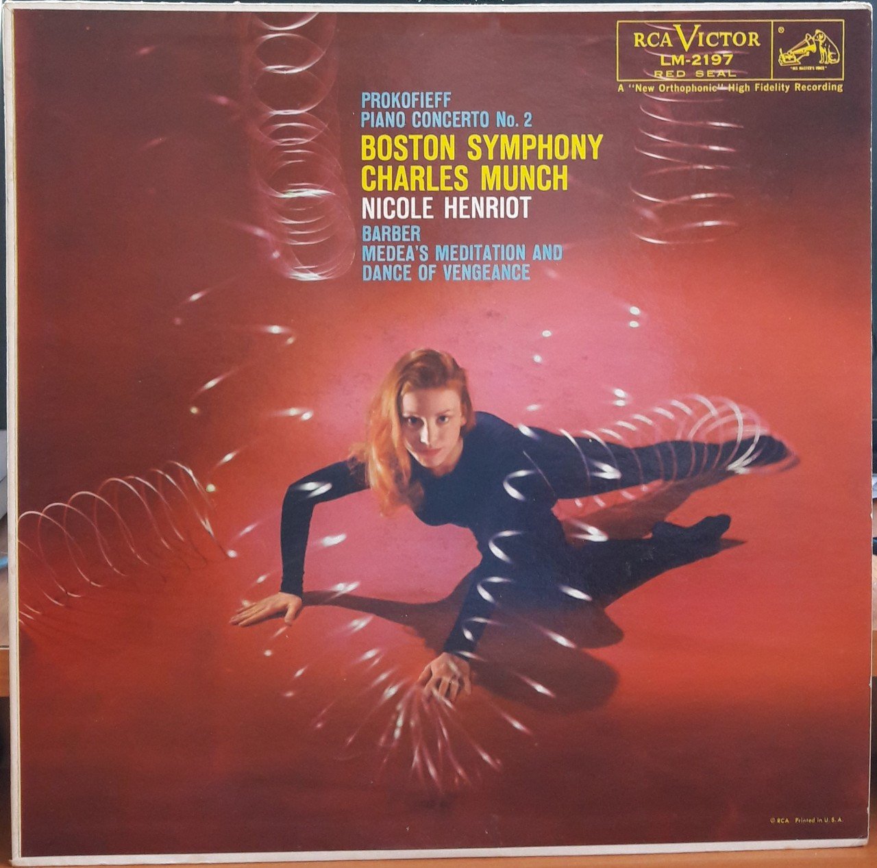 PROKOFIEFF: PIANO CONCERTO NO.2, BARBER: MEDEA'S MEDITATION, NICOLE HENRIOT, BOSTON SYMPHONY, CHARLES MUNCH - PLAK 2.EL