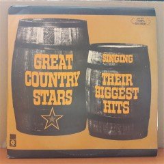GREAT COUNTRY STARS SINGING THEIR BIGGEST HITS - PATSY CLINE, BUCK OWENS, ROY CLARK... - LP 4PLAK 2.EL