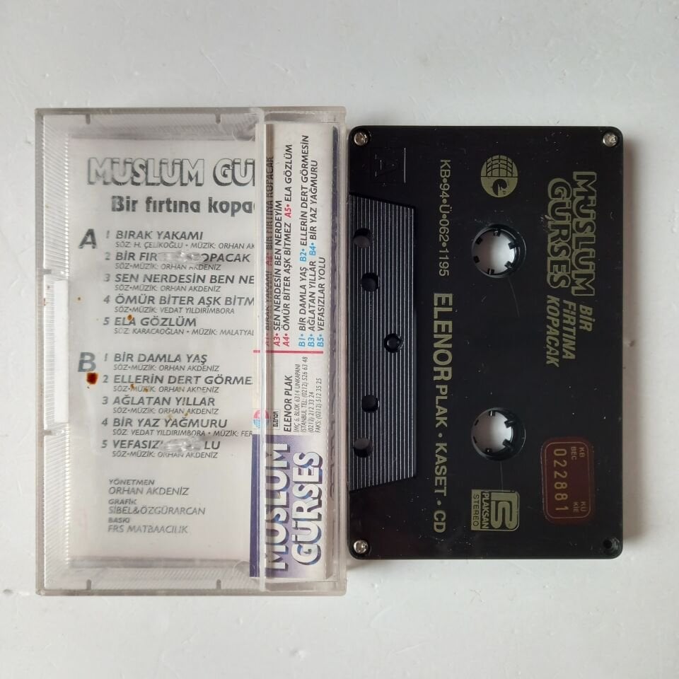 MÜSLÜM GÜRSES - BİR FIRTINA KOPACAK (1994) - KASET 2.EL