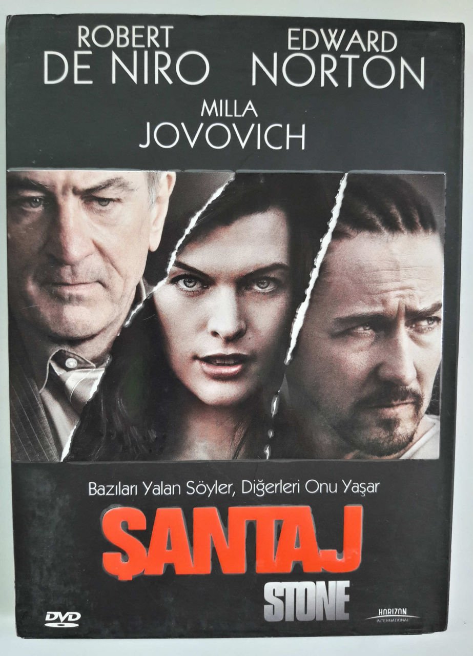 ŞANTAJ - STONE - ROBERT DE NIRO - EDWARD NORTON - MILLA JOVOVICH - DVD SIFIR