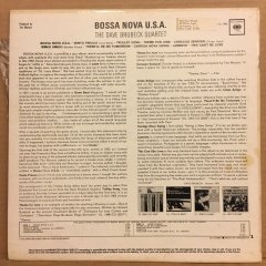 DAVE BRUBECK QUARTET - BOSSA NOVA USA 1963 2.EL PLAK