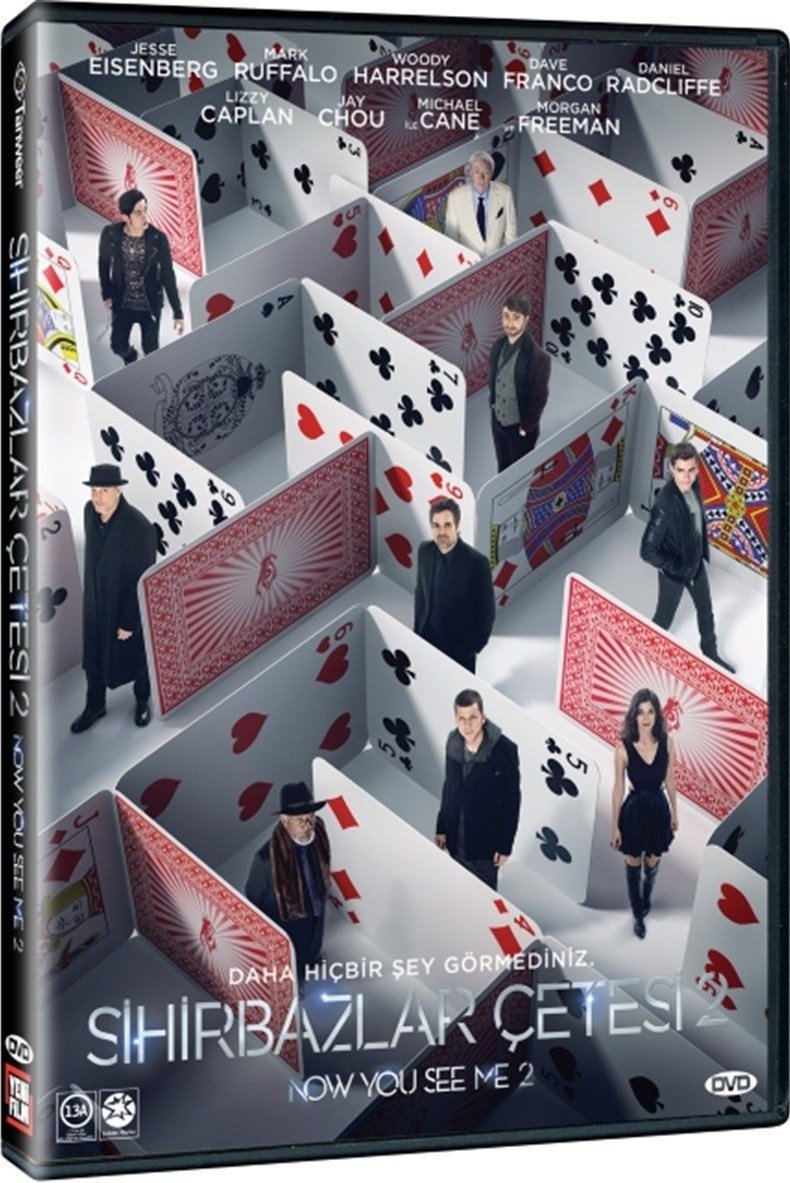 SİHİRBAZLAR ÇETESİ 2 - NOW YOU SEE ME 2 - JESSE EISENBERG - MARK RUFFALO - WOODY HARRELSON - MICHAEL CAINE - MORGAN FREEMAN - DVD 2.EL