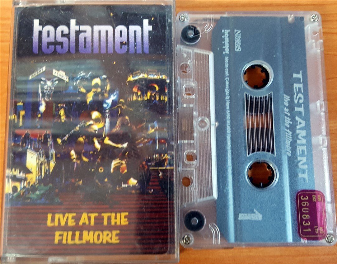 TESTAMENT - LIVE AT THE FILLMORE CASSETTE MADE IN TURKEY ''USED''