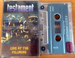 TESTAMENT - LIVE AT THE FILLMORE CASSETTE MADE IN TURKEY ''USED''