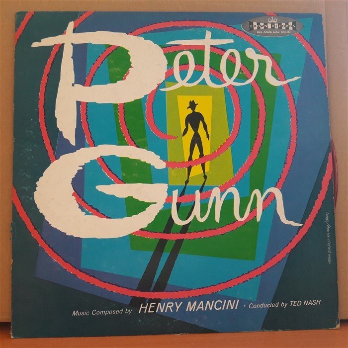 PETER GUNN - HENRY MANCINI - TED NASH - LP 2.EL PLAK RENKLİ PLAK