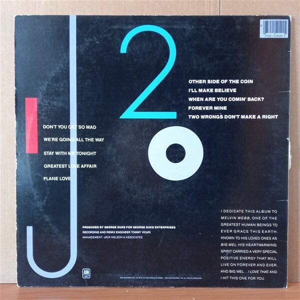 JEFFREY OSBORNE – STAY WITH ME TONIGHT (1983) - LP 2.EL PLAK