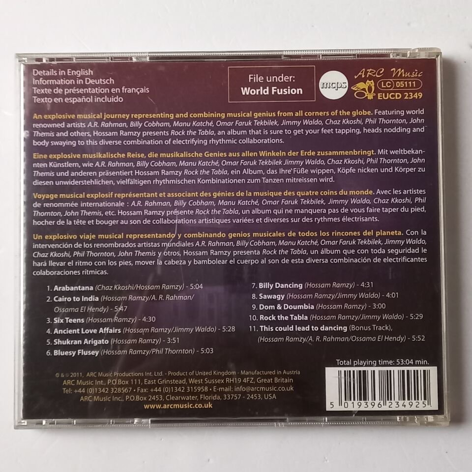 HOSSAM RAMZY & SPECIAL GUESTS – ROCK THE TABLA (2011) - CD 2.EL