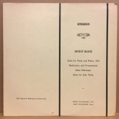 ERNEST BLOCH SUITE FOR VIOLA & PIANO, MEDITATION & PROCESSIONAL 2.EL PLAK