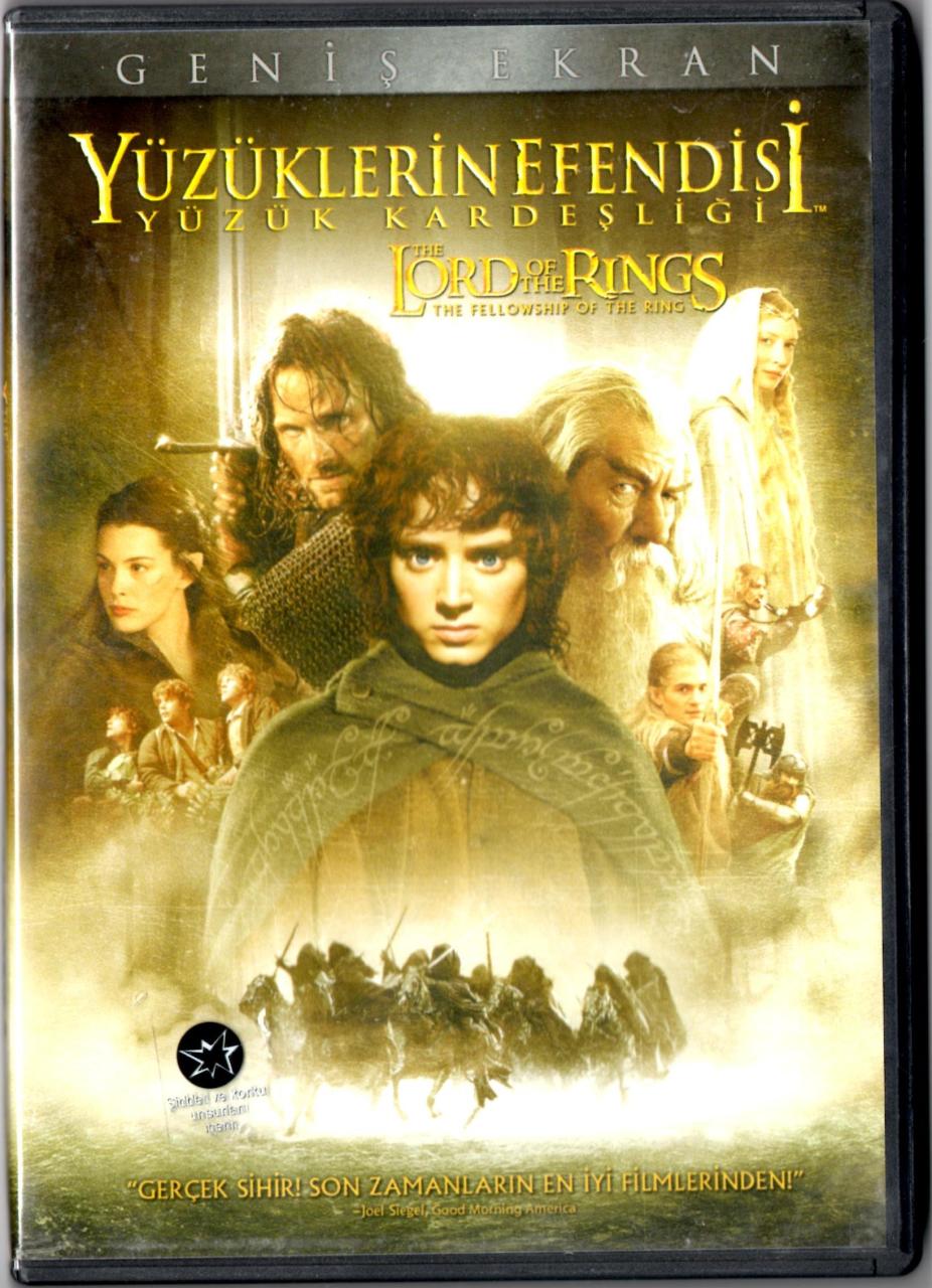 YÜZÜKLERİN EFENDİSİ YÜZÜK KARDEŞLİĞİ - THE LORD OF THE RINGS THE FELLOWSHIP OF THE RING - DVD 2.EL
