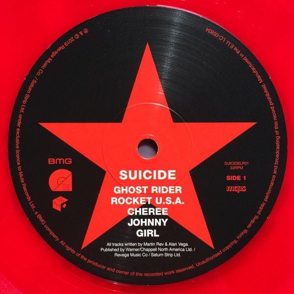 SUICIDE - SUICIDE (1977) - LP 2019 RED COLOURED EDITION SIFIR PLAK