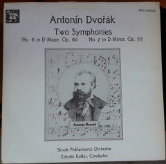 DVORAK: SYMPHONIES NOS: 6&7 SLOVAK PHILHARMONIC ORCHESTRA, ZDENEK KOSLER - 2LP 2.EL