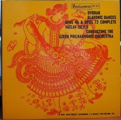 DVOŘÁK: SLAVONIC DANCES, CZECH PHILHARMONIC ORCHESTRA, VACLAV TALICH - 2PLAK 2.EL