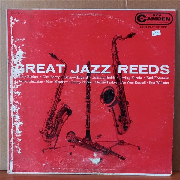GREAT JAZZ REEDS / SIDNEY BECHET, CHU BERRY, BARNEY BIGARD, COLEMAN HAWKINS, CHARLIE PARKER, BEN WEBSTER - LP 2.EL PLAK