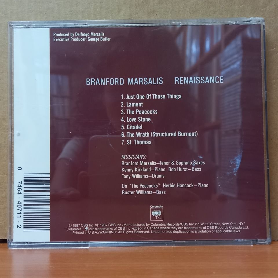BRANFORD MARSALIS - RENAISSANCE (1987) - CD 2.EL