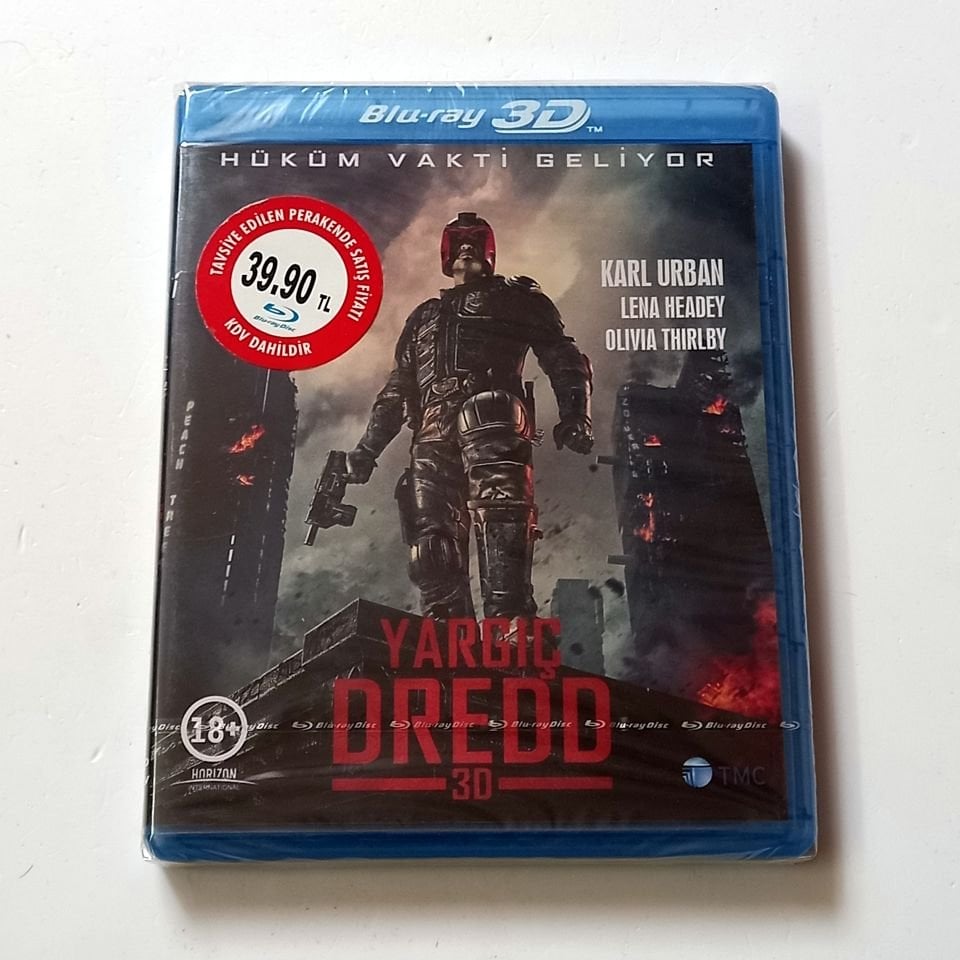 DREDD 3D - YARGIÇ DREDD 3D - KARL URBAN, LENA HEADEY, YÖN.: PETE TRAVIS - BLU-RAY 3D AMBALAJINDA SIFIR