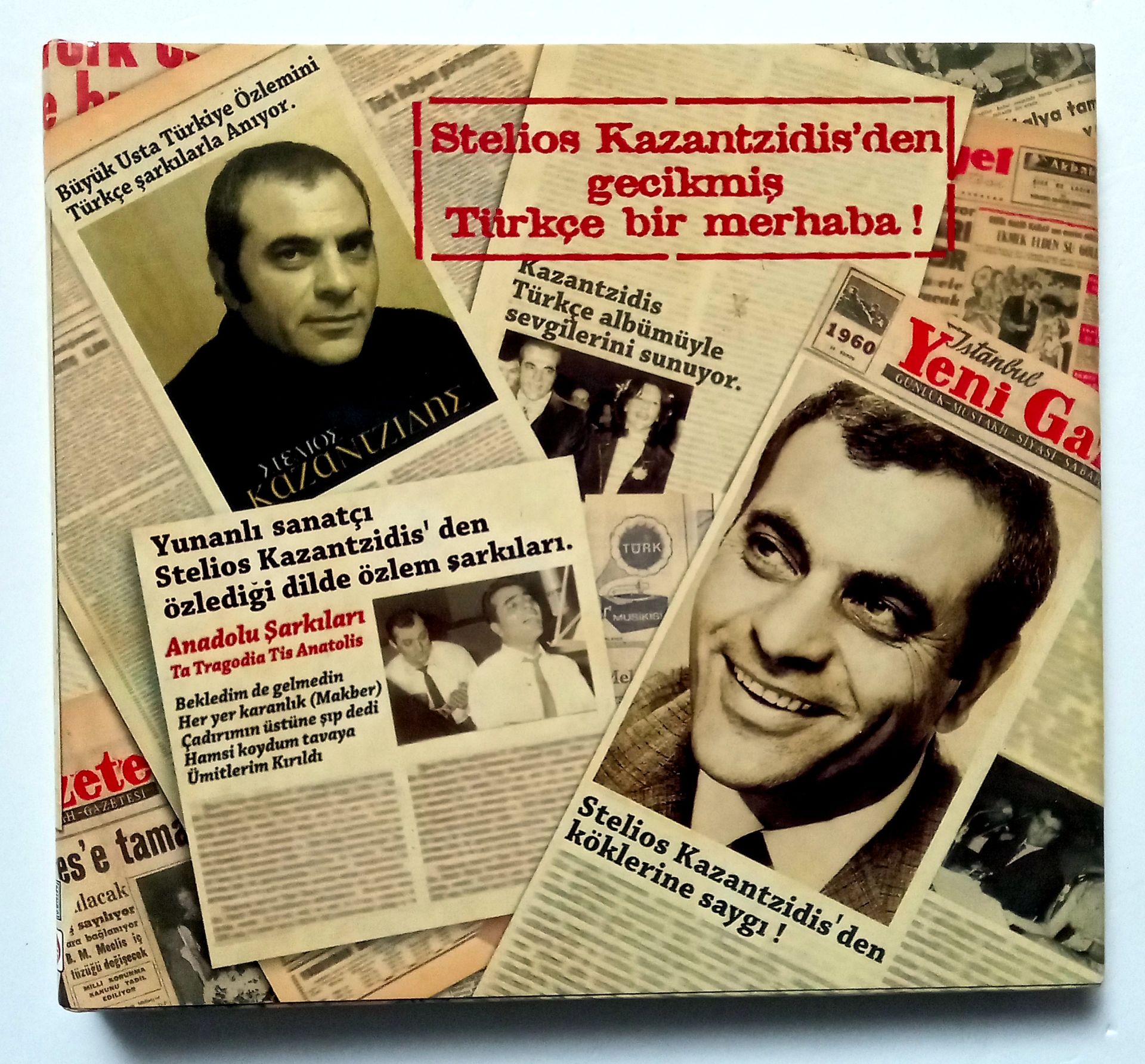 STELIOS KAZANTZIDIS – TA TRAGOUDIA TIS / ANATOLIS ANADOLU ŞARKILARI - CD 2.EL