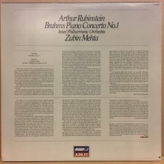 BRAHMS PIANO CONCERTO NO.1 RUBINSTEIN, ZUBIN MEHTA 1983 2.EL PLAK