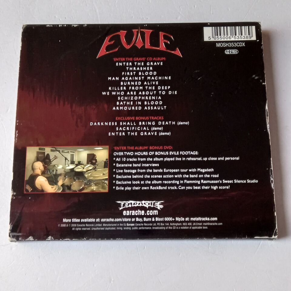 EVILE – ENTER THE GRAVE (2008) - CD+ DVD SLIPCASE 2.EL