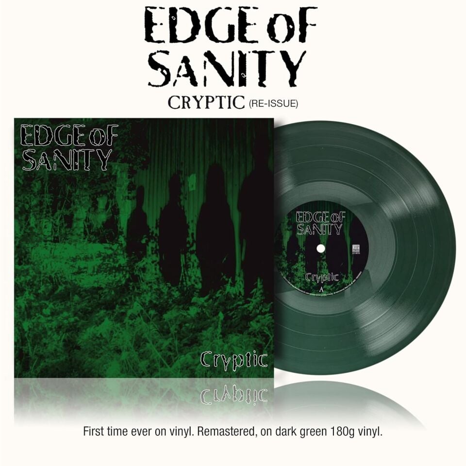 EDGE OF SANITY - CRYPTIC (1997) - LP 180GR 2026 GREEN COLOURED EDITION SIFIR PLAK