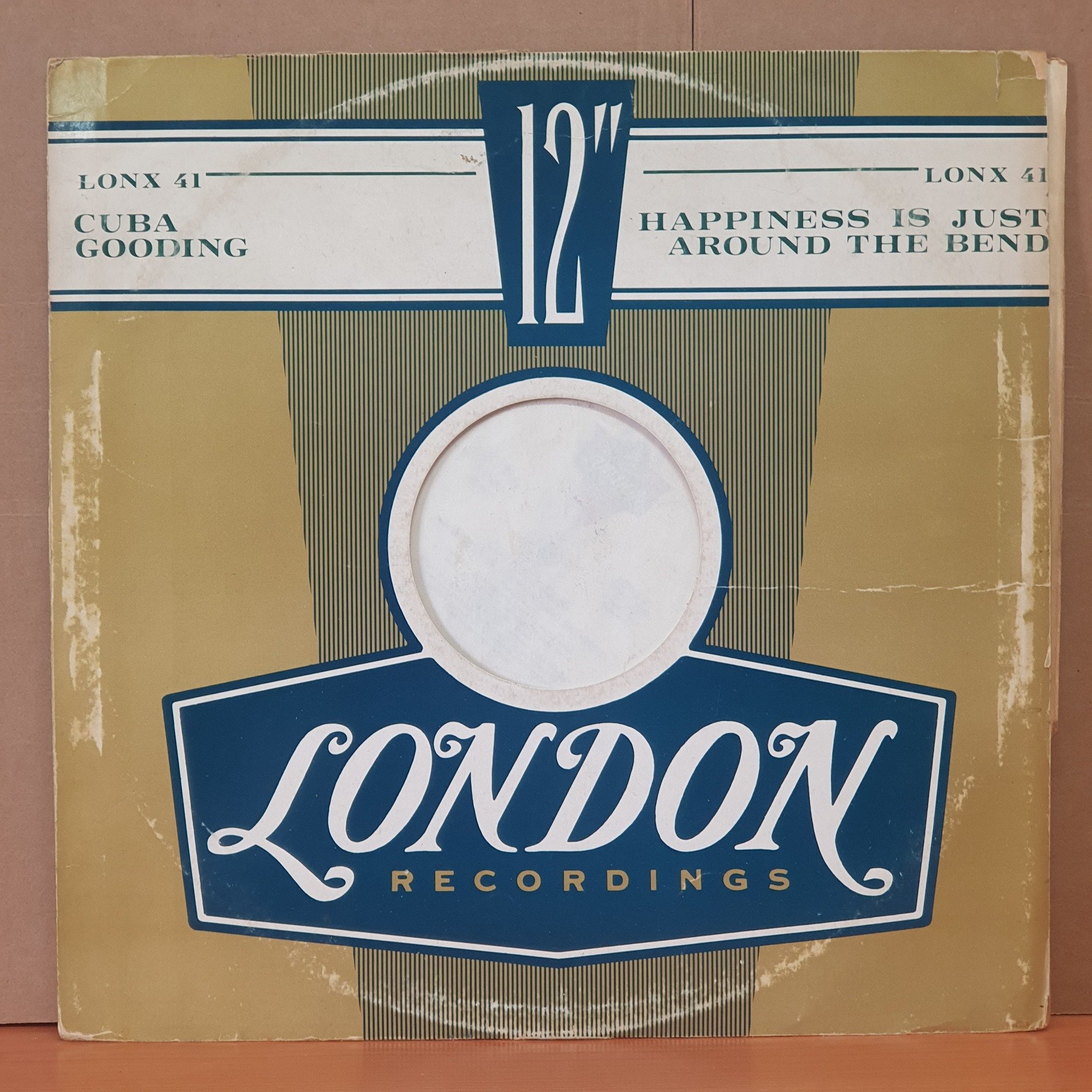 CUBA GOODING - HAPPINESS IS JUST AROUND THE BEND (1983) - 12'' 45RPM MAXI SINGLE 2.EL PLAK