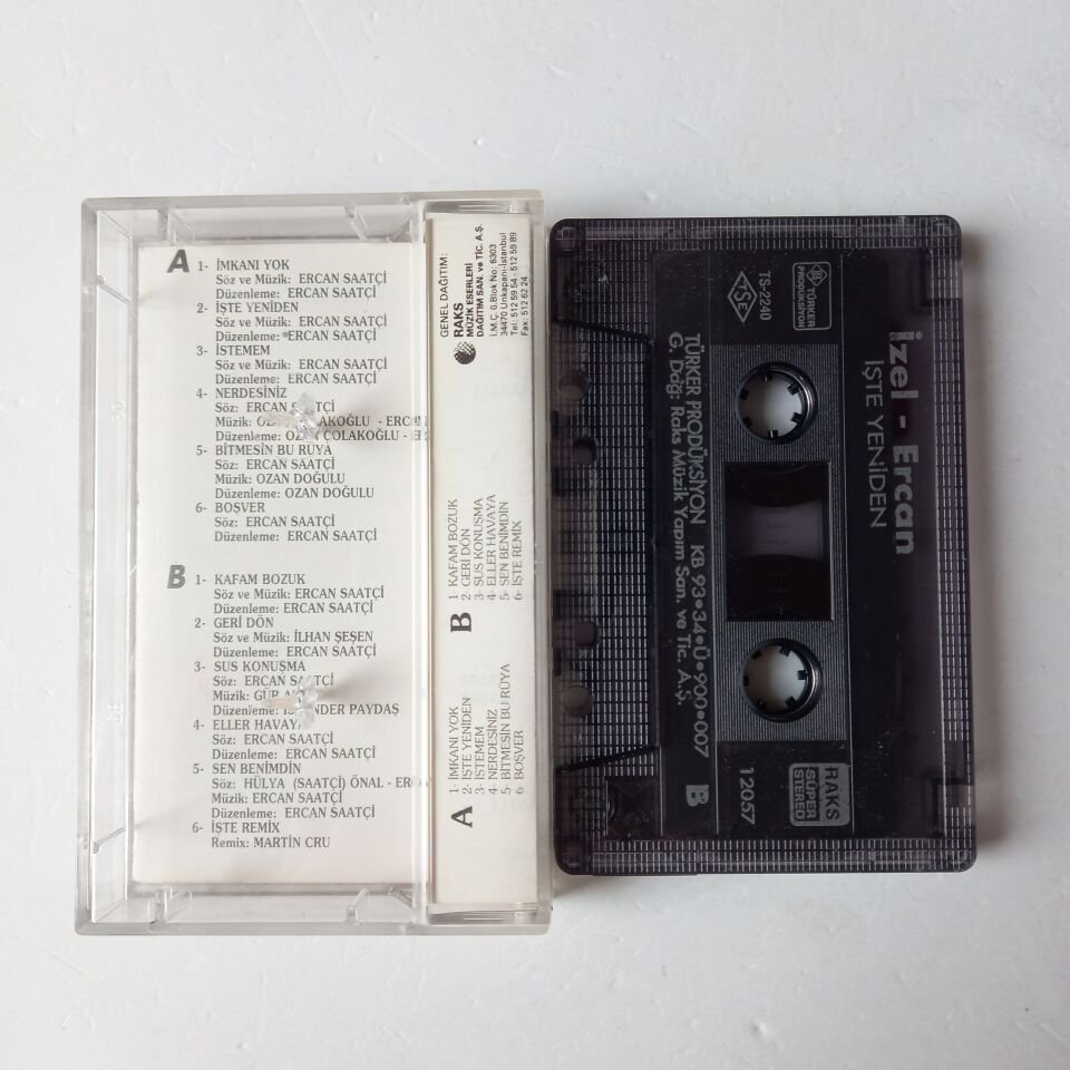 İZEL & ERCAN - İŞTE YENİDEN (1993) - KASET 2.EL