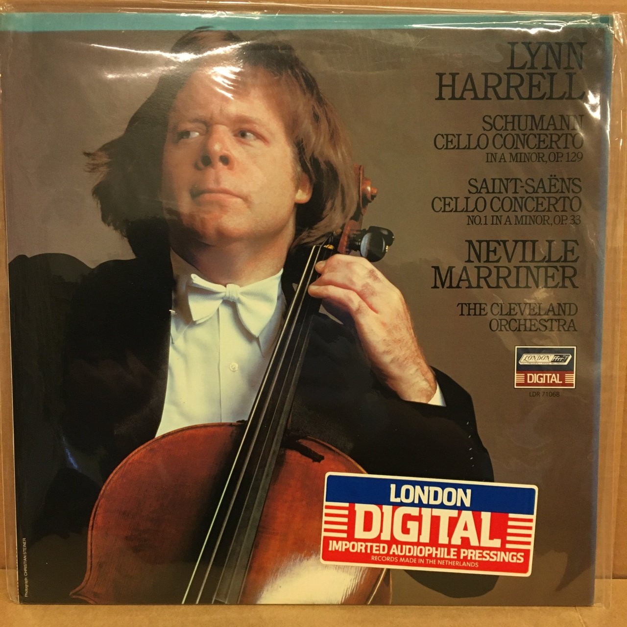 SCHUMANN CELLO CONCERTO LYNN HARRELL 1982 SIFIR PLAK