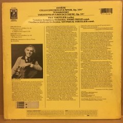 DVORAK CELLO CONCERTO PAUL TORTELIER LSO ANDRE PREVIN 2.EL PLAK