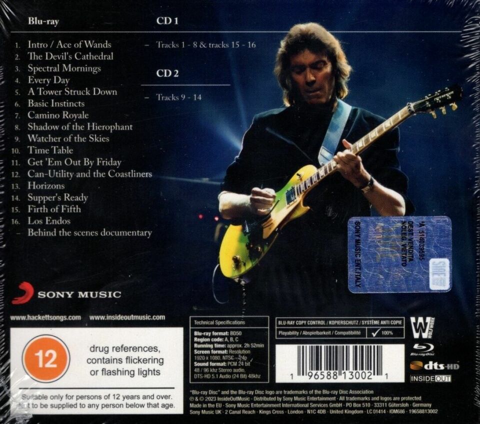 STEVE HACKETT – FOXTROT AT FIFTY + HACKETT HIGHLIGHTS: LIVE IN BRIGHTON (2023) - 2xCD+2xDVD AMBALAJINDA SIFIR