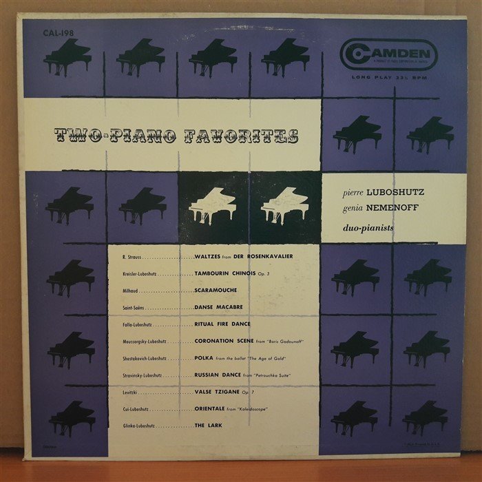 TWO-PIANO FAVORITES - LUBOSHUTZ & NEMENOFF - LP 2.EL PLAK