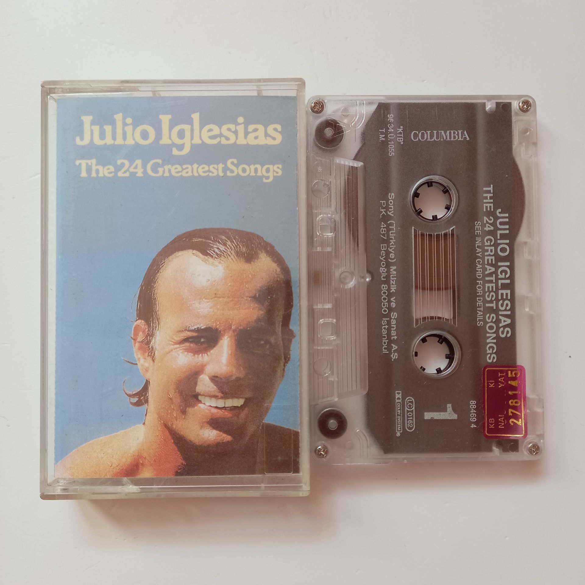 JULIO IGLESIAS - THE 24 GREATEST SONGS (1996) - KASET SIFIR
