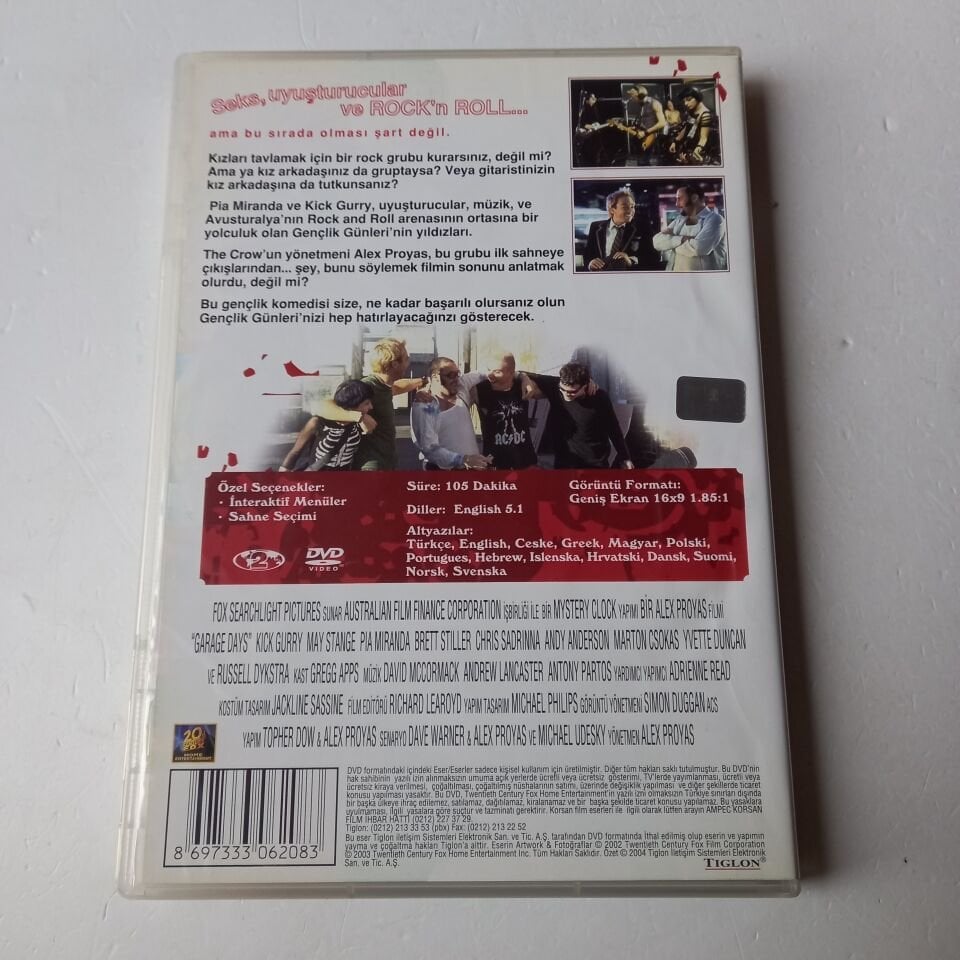 GARAGE DAYS / GENÇLİK GÜNLERİ - DVD 2.EL