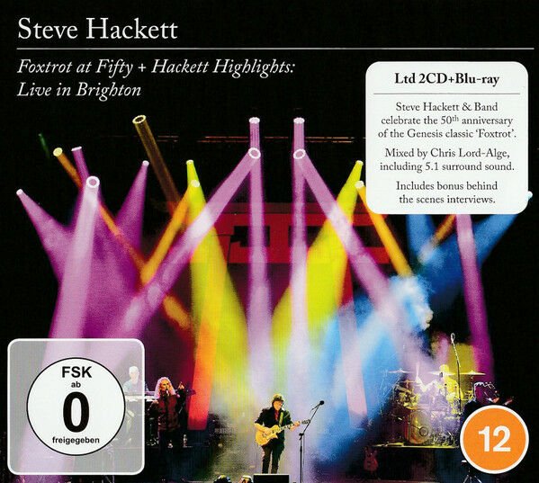 STEVE HACKETT – FOXTROT AT FIFTY + HACKETT HIGHLIGHTS: LIVE IN BRIGHTON (2023) - 2xCD+BLU-RAY AMBALAJINDA SIFIR