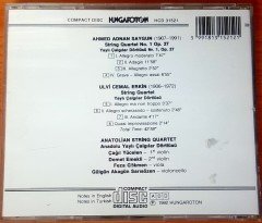AHMED ADNAN SAYGUN / ULVİ CEMAL ERKİN - CHAMBER MUSIC FROM TURKEY VOLUME ONE / ANATOLIAN STRING QUARTET CD 2.EL