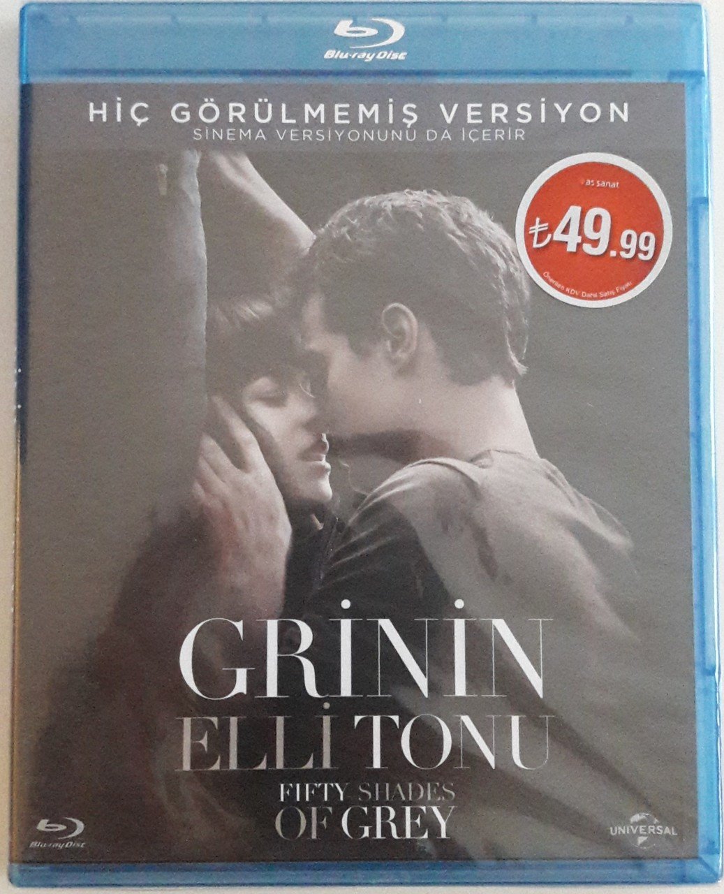 GRİNİN ELLİ TONU - FIFTY SHADES OF GREY - DAKOTA JOHNSON - JAMIE DORNAN - BLU-RAY SIFIR
