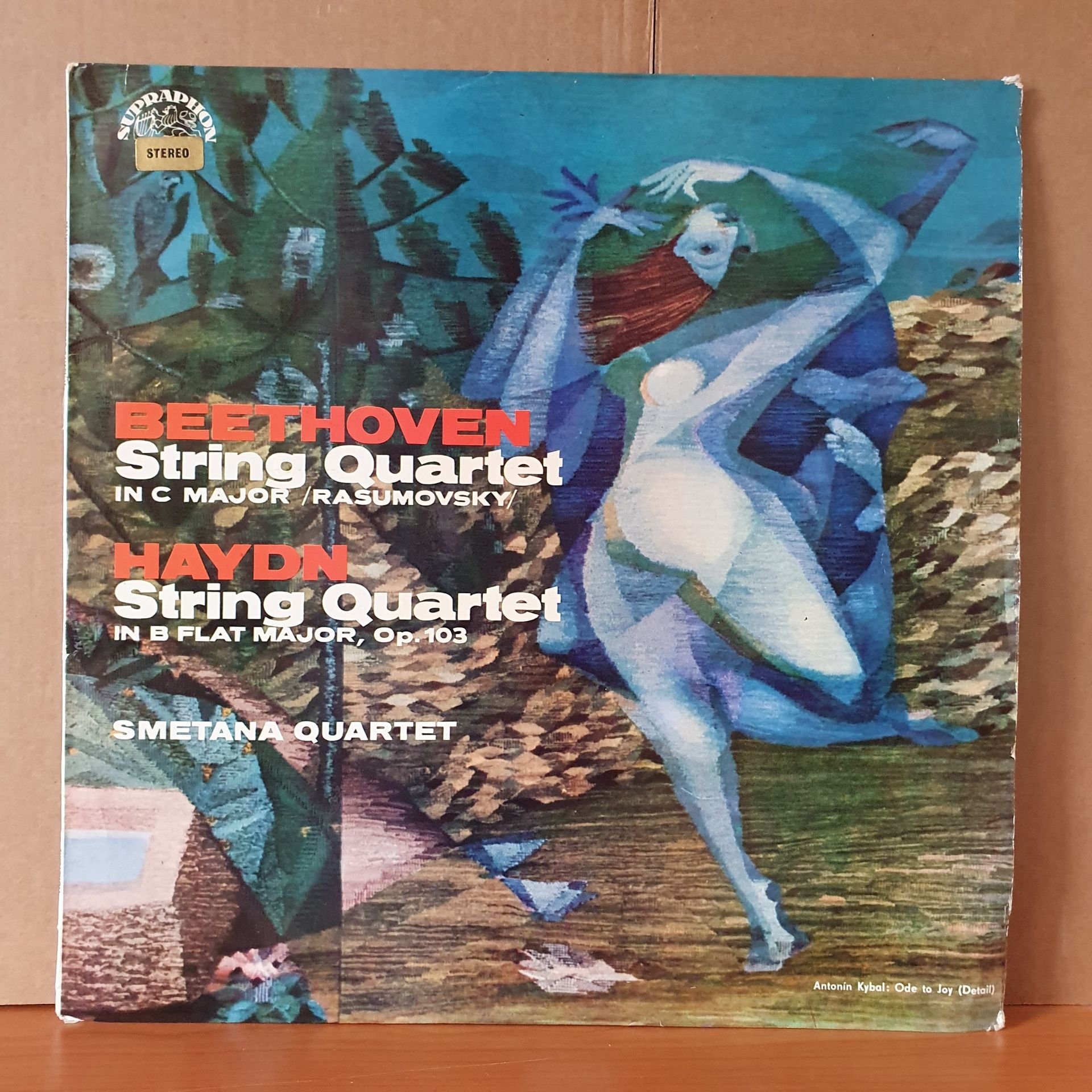 BEETHOVEN: STRING QUARTET IN C MAJOR, RASUMOVSKY / HAYDN: STRING QUARTET IN B FLAT MAJOR OP.103 / SMETANA QUARTET (1963) - LP 2.EL PLAK