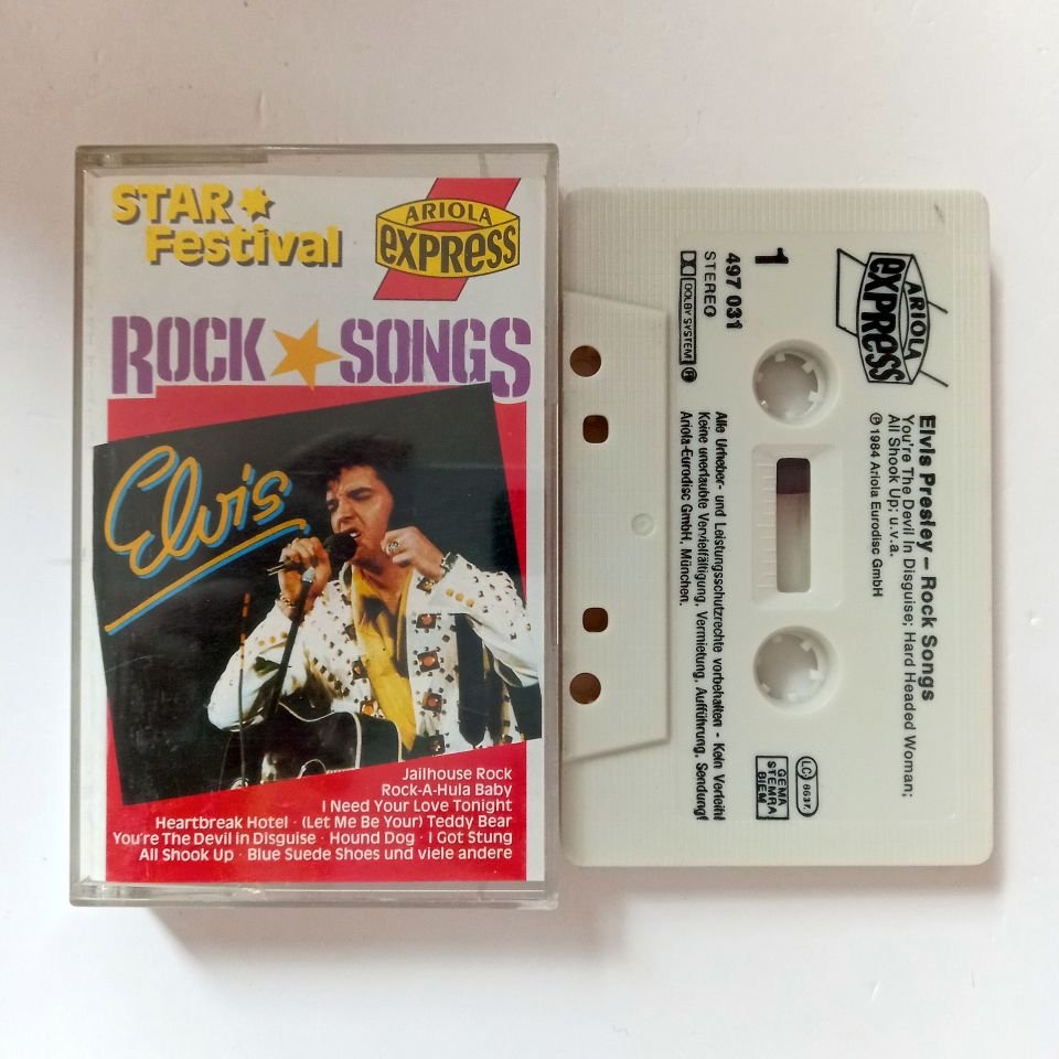 ELVIS PRESLEY - ROCK SONGS (1984) - KASET COMPILATION MADE IN GERMANY 2.EL